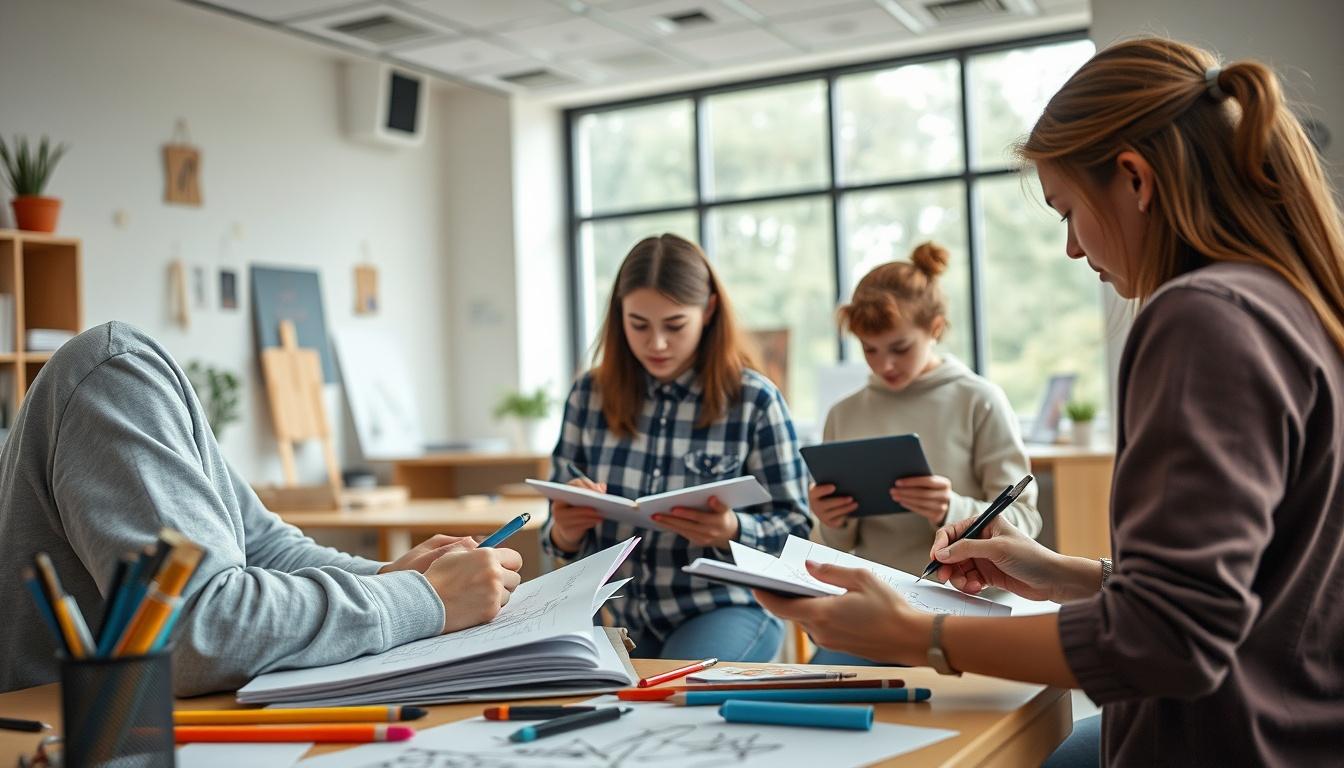 Organized exam preparation notes and academic planner